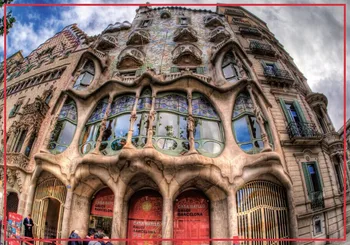 Turist Mıknatıslar 78*54 mm Casa Mila Buzdolabı Mıknatısları 20174 Barcelona Turistik Hatıra Hediye