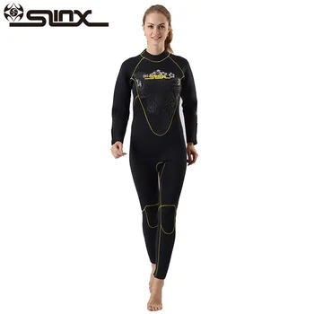 SLİNX KEŞFETMEK Nasıl 5 mm Neopren Kadın Dalış Elbisesi Dalış zıpkınla balık avı, Rüzgar Sörfü Sıcak Kurbağa Yüzme Astar Polar