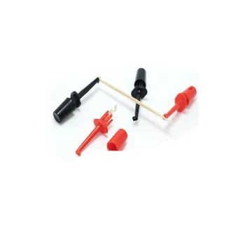 20pcs/lot 520 Küçük Boyutu Test Clip Test Kanca Renk Kırmızı/Siyah