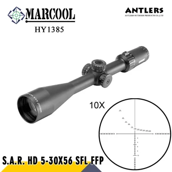 Tüfek Taktik Optik Görme Tüfek kapsam telemetre dürbün ağı keskin Nişancı Avcılık Kapsamları Avcılık 5 MARCOOL S. A. R. HD-30X56 SFLFFP