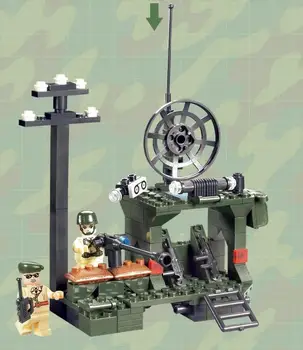 Lego E808 187pcs Ordu Araba Blokları Oyuncaklar Hobiler ile Uyumlu Bina aydınlat Modelleri Erkekler Kızlara Model Bina Kitleri İçin oyuncak