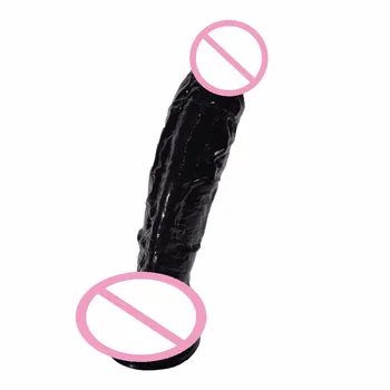 YEMA 230*46mm Silikon yapay penis Büyük boy Seks Oyuncakları kadınlar için Güçlü vantuz Gerçekçi Siyah penis Gerçek anlamda dokunmatik