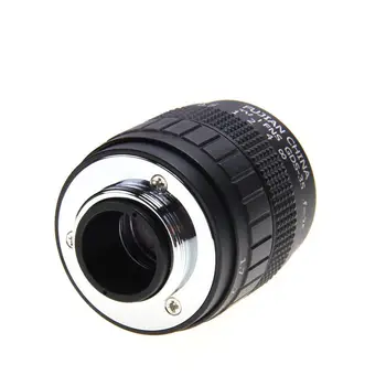 FUJİAN 35mm F1.7 CCTV lens Film+C Mount +Makro ring+Lens hood için Fuji Fujifilm X-E2, X-E1, X-Pro1 X-M1 X-A3 X-A2 X-A1 X-T1 C-FX