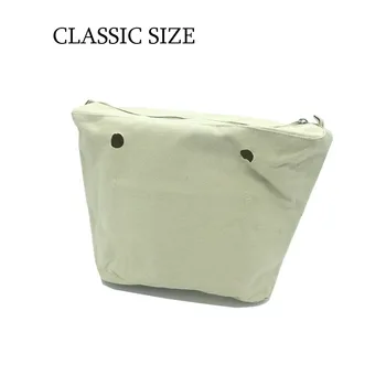 Klasik Mini Obag İçin yeni İç astar Eklemek Fermuar Pocket Ekle iç su geçirmez kaplama ile O çanta için Tuval