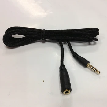 Dewtreetali 1.5 m/3m/5m 3.5 mm Jack Hoparlör Naylon Kablo Kulaklık Kulaklık Stereo Ses Uzatma Kablosu Kablosu Erkek