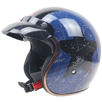 Güneş gözlüğü NOKTA ile 3/4 açık yüzü kask Jet motosiklet kaskı JİEKAİ 510 Kask onaylı