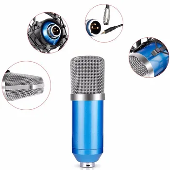 Neewer Mavi NW-700 Profesyonel Stüdyo Yayını ve Kayıt Kondansatör Mikrofon Mikrofon + Shock Mount + Kablo Seti