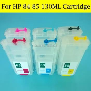 HP İçin HP 84 85 Kullanım İçin 6 Renk Boş Doldurulabilir Mürekkep Kartuşu 90 30 130 Yazıcı