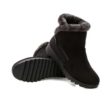 YAERNİ Kadın ayak Bileği Yeni Moda Platform Kış Sıcak Kar Kama su Geçirmez Kadın Ayakkabı Çizme Bot