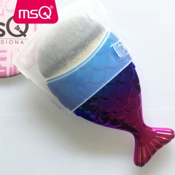 MSQ Denizkızı Vakfı Makyaj Fırça Balık Fırça Aracı Seti Fishtail Alt Kontur Fırça Allık Kozmetik Yapmak Karıştırma Şeklinde