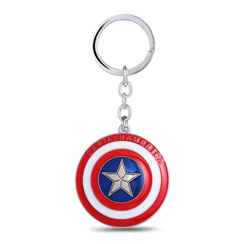 Anahtarlık Süper Kahraman Kaptan Amerika J deposu Film Avengers Anahtarlık Cüzdan Çanta Alaşım Hatıra Aksesuarlar Hediye Toka