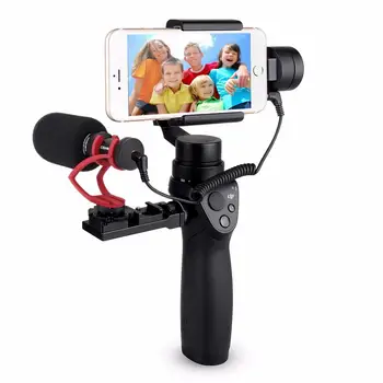 Dji In OSMO Mobil için Comica CVM-VM10 II O Yönlü Shotgun Video Mikrofon Plus Akıllı telefon fotoğraf ve video Mikro Kamera Monte