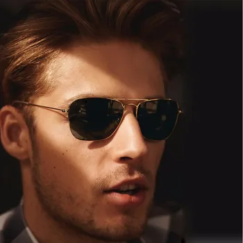Yeni Moda Havacı güneş Gözlüğü Klasik Erkek/Kadın marka Tasarımcı Güneş ışınları Gözlük Alaşımlı Çerçeve Oculos De Sol Sürüş POLARİZE