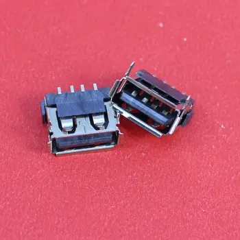 ChengHaoRan 1 adet USB-tipi konnektör dişi 180 derece bir USB yuvasına BİR USB arabirimi kadın Kısa BİR stil uzunluğu 10.0 mm