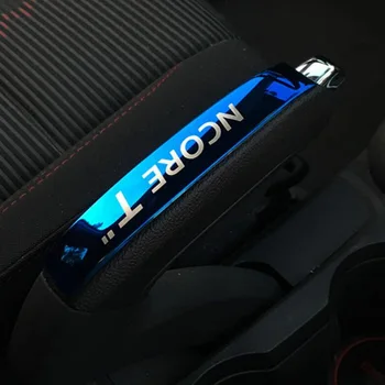 BUİCK Encore OPEL MOKKA 2016-17 Araba İçin Tonlinker kılıfı çıkartma logo 1 ADET paslanmaz çelik el freni etiket Şekillendirme