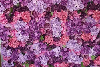 Yeşil düğün ile ortak modülleri mor çiçek duvar zemin Ücretsiz Kargo 10 adet çok düğün kemer yapay çiçek dekorasyon/gül