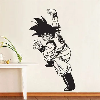 Dragon Ball Z Goku Çocuk Duvar Çıkartması Vinil Çıkartma Çizgi roman Anime Çizgi ev dekorasyonu Sanat çıkarılabilir duvar çıkartmaları