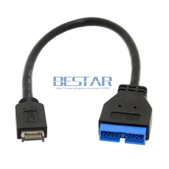 Anakart için USB 0.3 M USB 3.1 type-c MINI 20 pin Ön Panel Üstbilgi 3.0 standart 19/20 Başlık Uzatma Kablosu 20cm