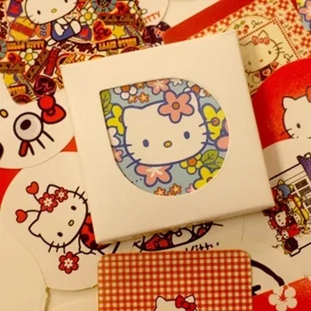 38 Kağıt Etiketler/çok Japon Kawaii Etiket Çıkartmalar Sevimli Kedi Dekoratif DİY Sevgililer Hediye Paketleme Çıkartmalar Sızdırmazlık
