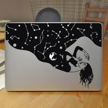 Gece Laptop Sticker tanrıçası Apple Macbook Air Retina Çıkartma 11 12 13 15.6 inç HP Acer Dizüstü Deri Mac Etiketler
