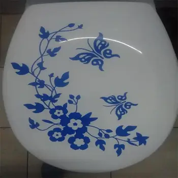 Tuvalet Buzdolabı Dekor Mutfak Banyo Duvar Çıkartmaları Dekoratif Kelebek Çiçek Vine Vinil Duvar Çıkartmaları Ev Dekorasyonu