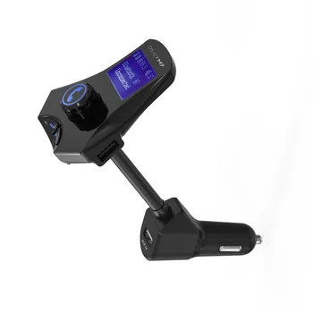 Bluetooth FM Verici 3. USB Şarj Adaptörü Araç Müzik Port LCD Ekran Eller 1.44 ile Kablosuz Radyo Vericisi Ücretsiz Çağrı