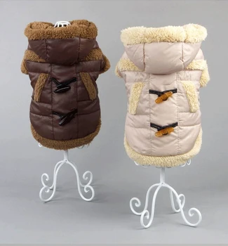 Evcil hayvan Köpek Kedi Kürkü İngiliz Tarzı Teddy Hood Pet Giyim H LER için izin Sıcak Kış Ceket Ceket