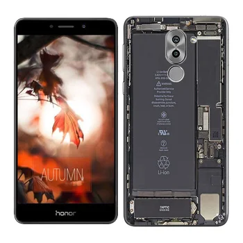 Huawei Honor için telefon kılıfı Durumlarda 6X 5.5 inç Arka Kapak Manzara Huawei Honor 6X için GR5 2017 Dostum 9 Lite Silikon Boyalı