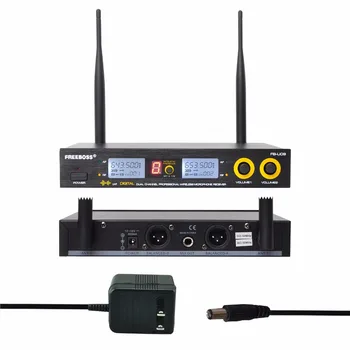 FB-U09H Çift Yönlü Karaoke için mikrofon el + Yaka + Kulaklık mikrofon ile Dijital UHF Kablosuz Mikrofon Vericisi