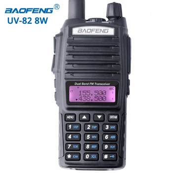 Körfez UV-82 8 W walkie talkie telsiz dual band telsiz Yüksek Orta Düşük Güç UV82 amatör Telsiz İstasyonu amatör Taşınabilir