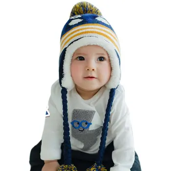 Kış Kore Versiyonu Yeni Bebek Şapka sevimli Penguen Karikatür Renkli Şapka Bebek Şapka Bebek Kap ZV37 Korunma
