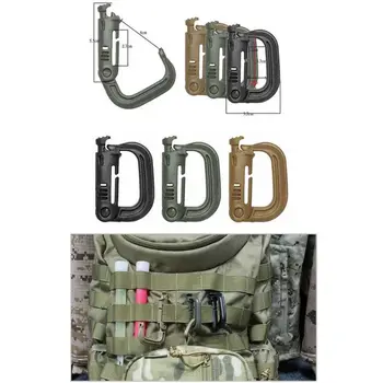 1 adet taktik sırt çantası klibi ek D-ring Çantanıza Anahtarlık özel kilit açık yürüyüş Seyahat kitleri
