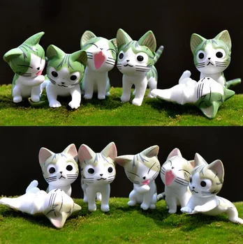 Mini kedi minyatür heykelcik oyuncak karikatür hayvan heykel Modelleri Bahçe Bonsai Küçük Süs Peyzaj Ev ve Bahçe Dekorasyonu