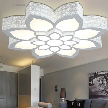 LED lotus çiçeği şekli tavan Oturma Odası Yatak odası çalışma ticari ofis alanı Tavan ışıkları AC110-220V lamba lamba