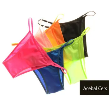 2017 Acebal Cer Erkek Kasık iç Çamaşırı Erkek Eşcinsel Moda Seksi Düşük Bel Bikini iç Çamaşırı Gay Mini Şort Külot L XL XXL Seksi