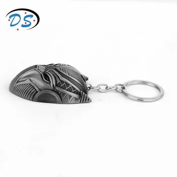 Dongsheng takı Avengers Kara Panter Maskesi Anahtarlık Adam Araba Anahtarı Çanta anahtarlıklar Anahtarlıklar için Kişiselleştirilmiş