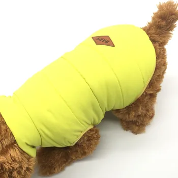 Yeni Evcil Hayvan Giysileri Sıcak Polyester Eğlence Tarzı Sonbahar Kış İki Ayak, Küçük Orta Boy Köpek Moda Katı Ceket Ceket Ceket