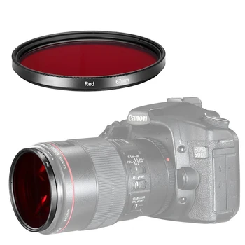 67 mm tam kırmızı filtre 67 mm filtre kamera lensi dişli