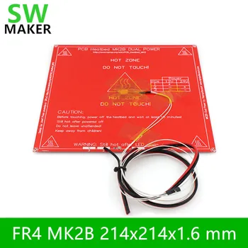 SWMAKER yatak seti çift voltaj x1 214x214 platform FR4 MK2B 3950 NTC sıcaklık sensörü ısıtmalı ısıtmalı.6 mm