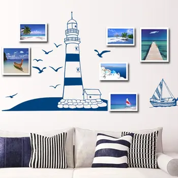 COFA Çıkarılabilir Duvar sticker Sanat Çıkartmaları(mavi)Çeşitli ebat ve Resimleri Dekorasyon Oda Mutfak duvar Kağıtları Fiyatları