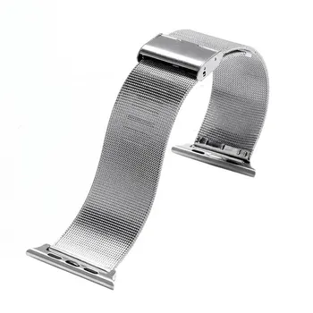 Apple İzlemek Bant Paslanmaz Çelik Bilek kordonlu saat iwatch Örgü için Bağlayıcı Adaptör ile Kayış 38 mm/520 Bantları Bağlantı