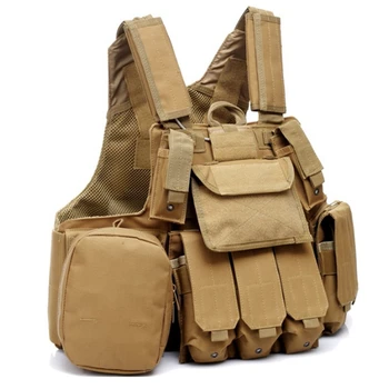 Ücretsiz Kargo Molle Tactical CİRAS Dişli Airsoft Yelek W/Magazin Programı Çantası Çanta Yayınlanabilir Zırh Plakası Taşıyıcı Grev Yelekler