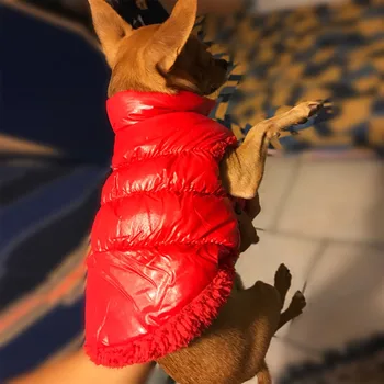 25S1 Küçük Köpek su Geçirmez Evcil Köpek Giysileri Köpekler Chihuahua Kıyafet Ceket İçin Köpek İçin Kış Köpek Giysileri Büyük Kalınlaşma Giyim