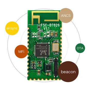 BLE4 sinek ETS FSC-BT626 Bluetooth düşük güç veri aktarım modülü.Bluetooth 0 yüksek hız tek modu modülü
