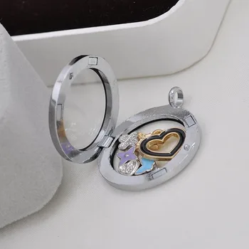 30mm Manyetik Cam Yüzen Çekicilik DİY Bellek Lockets kolye Madalyon Kolye Taklit İçin