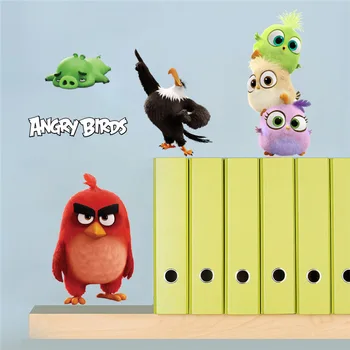Kawaii Çocuk Odaları Bebek Ev Dekorasyon Anime Posterleri Karikatür Duvar Çıkartması Sanat Oyun Duvar Kağıdı Çocuk Kreş için Duvar Çıkartmaları Kuşlar