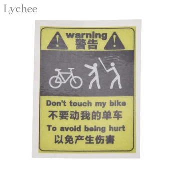 Lişe 1 adet Bisiklet Bisiklet Uyarı Sticker DİY Kağıt El Sanatları Yapma
