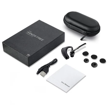 Depolama Kutusu ile Kulaklık Bluetooth K10 İş Bluetooth Kulaklık Sesli Komut Otomatik yanıt Kablosuz İş
